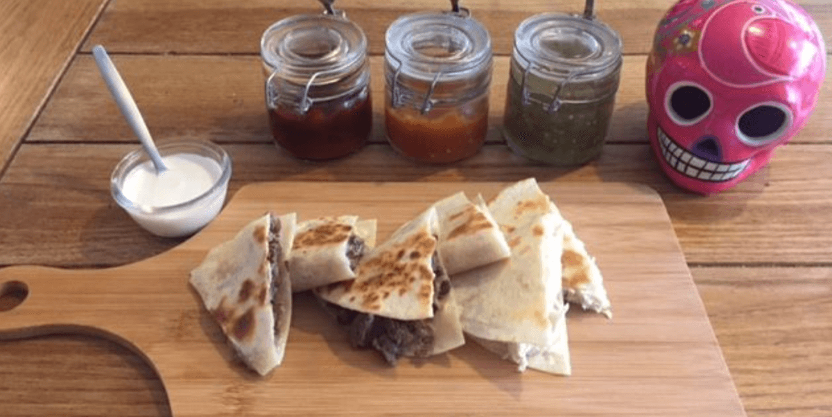 Chicken Quesadillas del dia